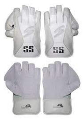 SS LIMITED EDITION ALL WHITE WICKET KEEPING GLOVES